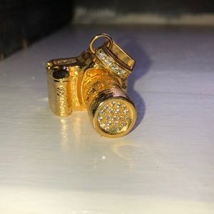 CustomMade Gold Canon Camera Necklace Pendant